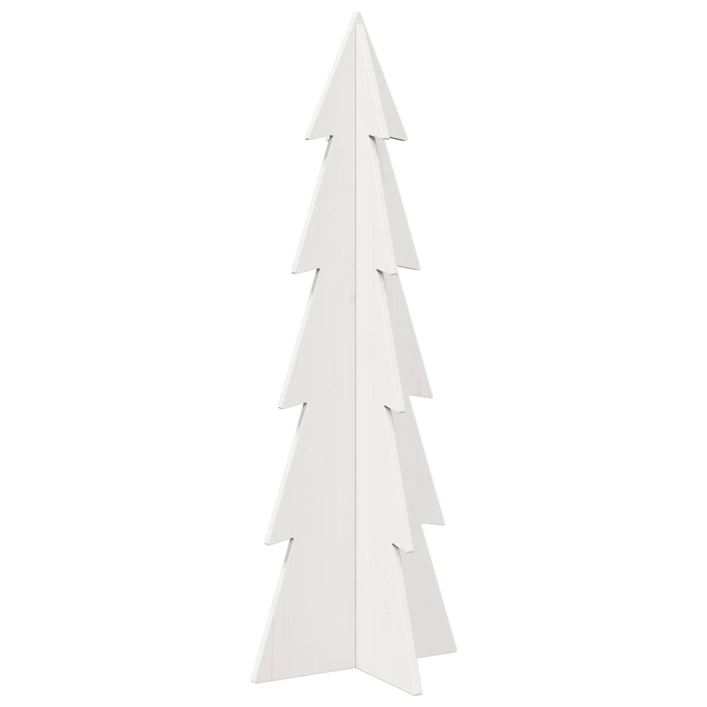 Christmas Tree for Decorating White 112 cm Solid Pine Wood