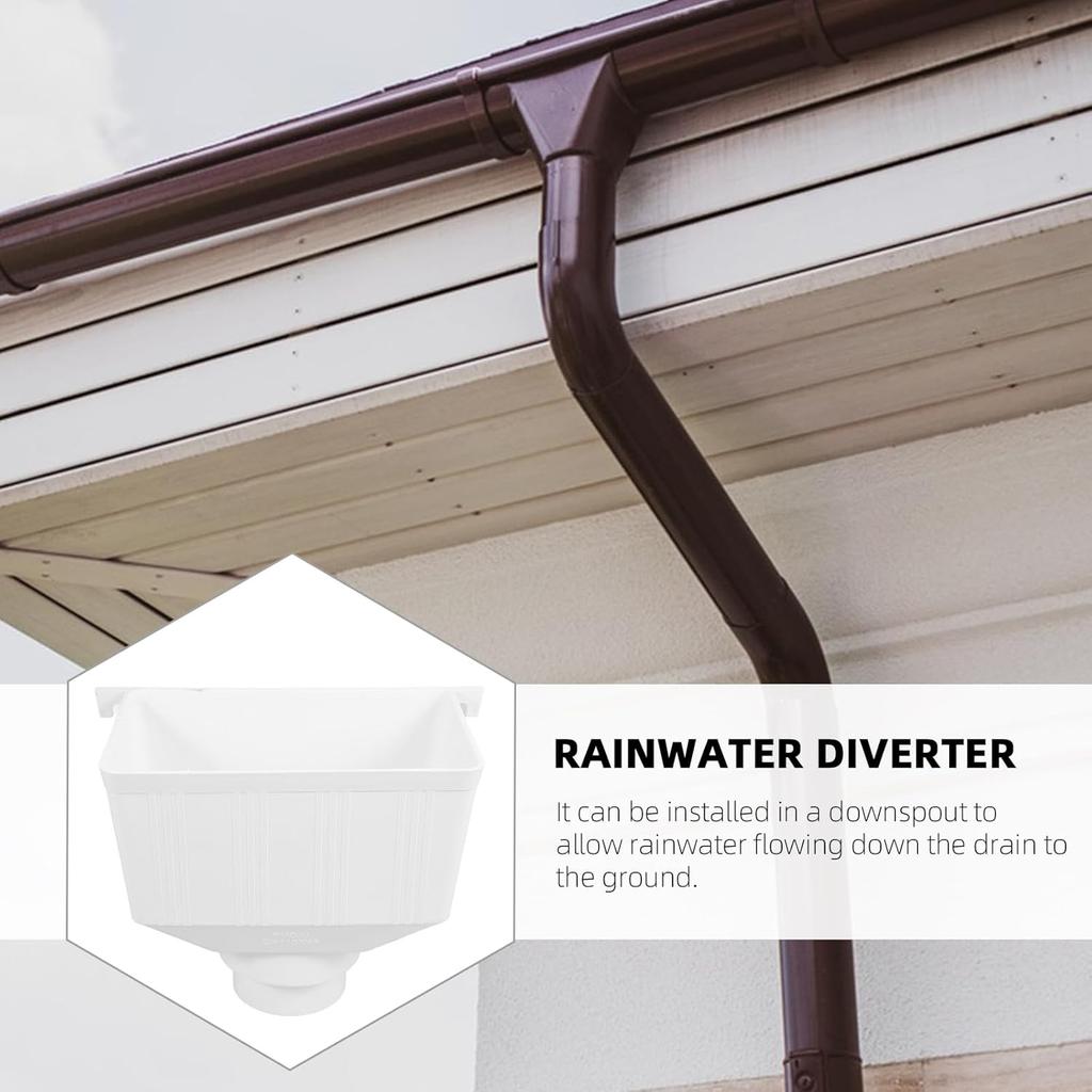 DOITOOL Соединитель желоба, Адаптер водосточной трубы, Удлинители водосточной трубы, Отвод водосточной трубы, Универсальный переходник для водосточной трубы к водосточной трубе