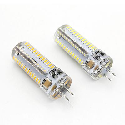 2 шт./лот, силиконовая G4, 4 Вт, 220 В, 110 В, светодиодная лампа, 104 светодиода SMD3014, теплый/холодный белый свет, замена 20 Вт, 30 Вт, 40 Вт, галогенная лампа для домашней люстры