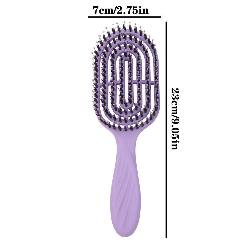 Щетка для волос с щетиной кабана, массажная расческа, антистатическая, для укладки волос и кожи головы, распутывание, расческа с выемками из нейлона, расческа с воздушным мешком