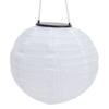 Waterproof LED Solar Cloth Chinese Lantern Outdoor Wedding Party Garden Hanging Hook Lamp