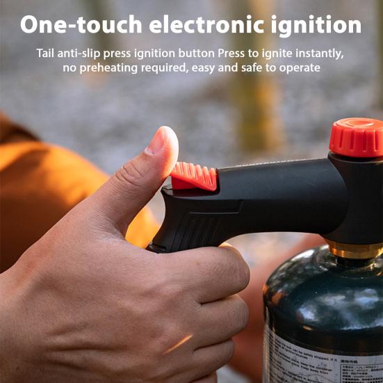 Yousheng Пропановая горелка с предохранителем, регулируемым пламенем, костровая горелка для уличного барбекю и выжигания сорняков, поджигатель древесного угля (Нет бака)
