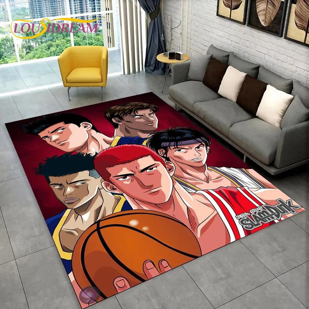 Slam Dunk Япония Аниме Мультфильм Коврик, Коврик для гостиной Спальня Диван Коврик Украшение, Дети играют Нескользящий напольный коврик