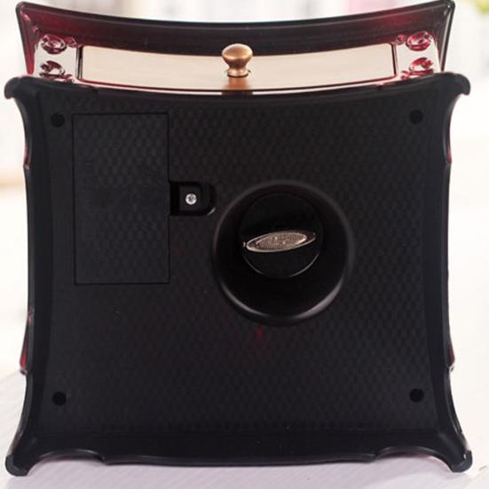 Шкатулка для украшений с зеркалом для макияжа, большой вместимости, однослойный ящик, вращающийся, балерина, настольный органайзер для дома