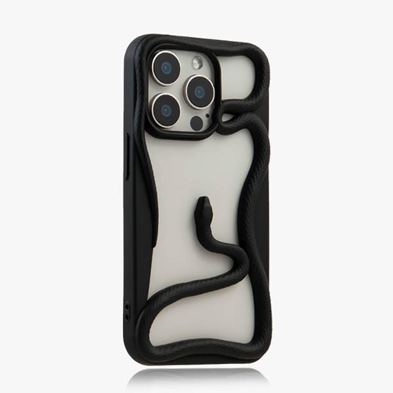 Полый Телефонный Чехол С Покрытием Змея Матовый Для Для Iphone 17 Air 16 1 14 Plus 13 12 11 Pro Max Задняя Крышка С Отводом Тепла