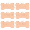 Stainless Steel 20Pcs Bone Dog ID Tag Keychain Engraved Pet ID  Personalized Collar Tags Pendant Keyring Bone Pet Accessories