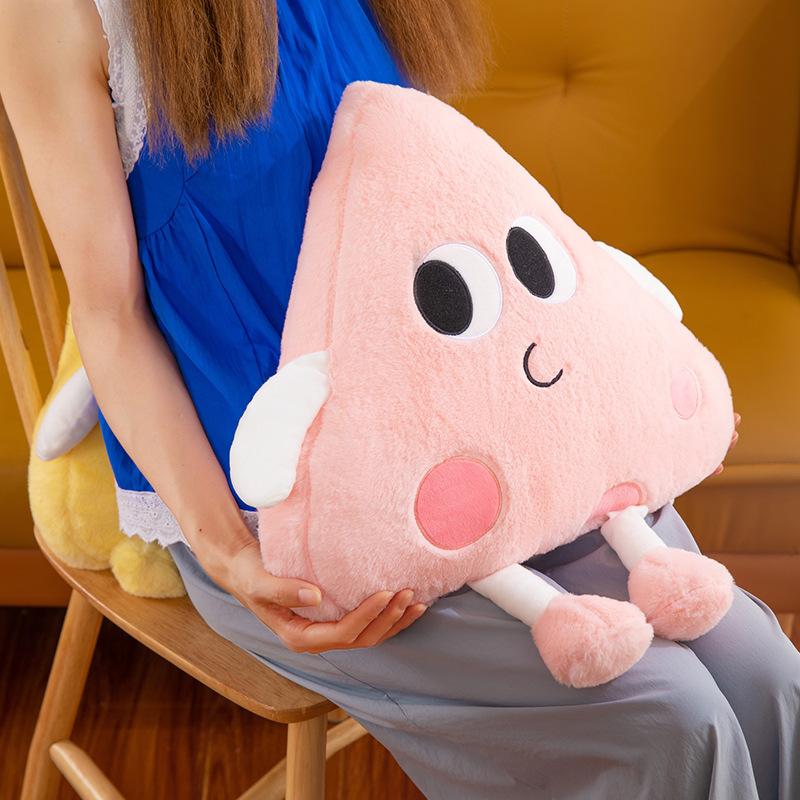Popular Ins Wind Cheese Throw Pillow Doll Plush Toy Cheese Doll Girl Children's Doll Gift