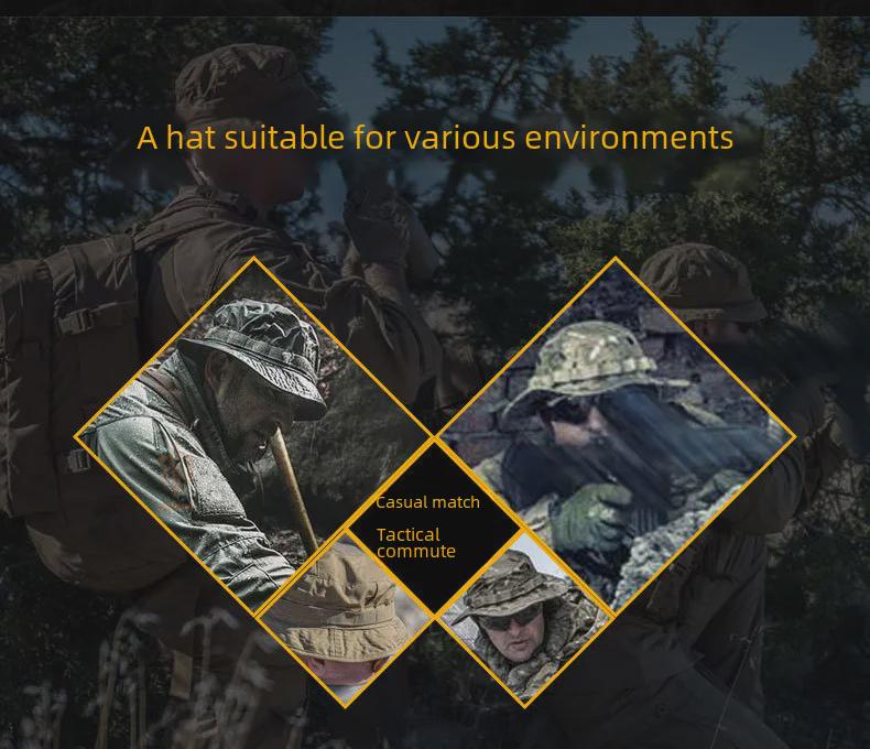 Тактическая камуфляжная шапка второго поколения — рыболовная шляпа с защитой от солнца для езды на велосипеде, пешего туризма и альпинизма.