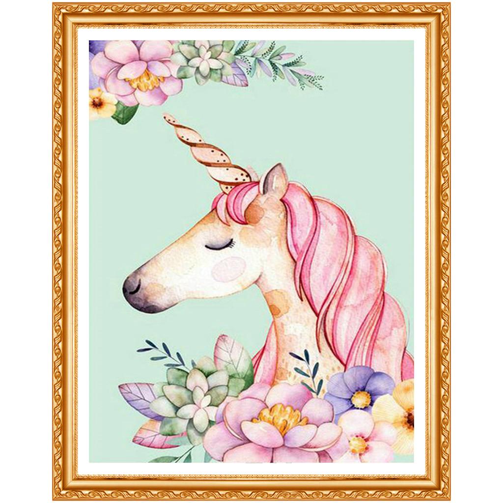 5d Diy Diamond Painting Unicorn Cross Stitch  Embroidery Kit Diamond Home Decor Wall Art Painting