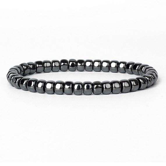 Браслет для йоги на лодыжку с черными бусинами в виде стрелы и сердца