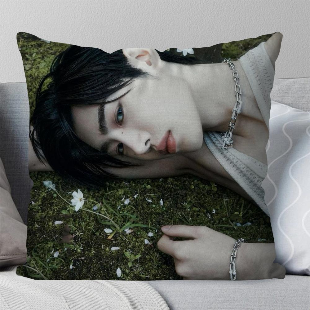 Park Sunghoon Pop Singer Pillow Case Square Pillow Bedroom Sofa Leisure Comfort Cushion Car Living Room Home Decoration 40X40