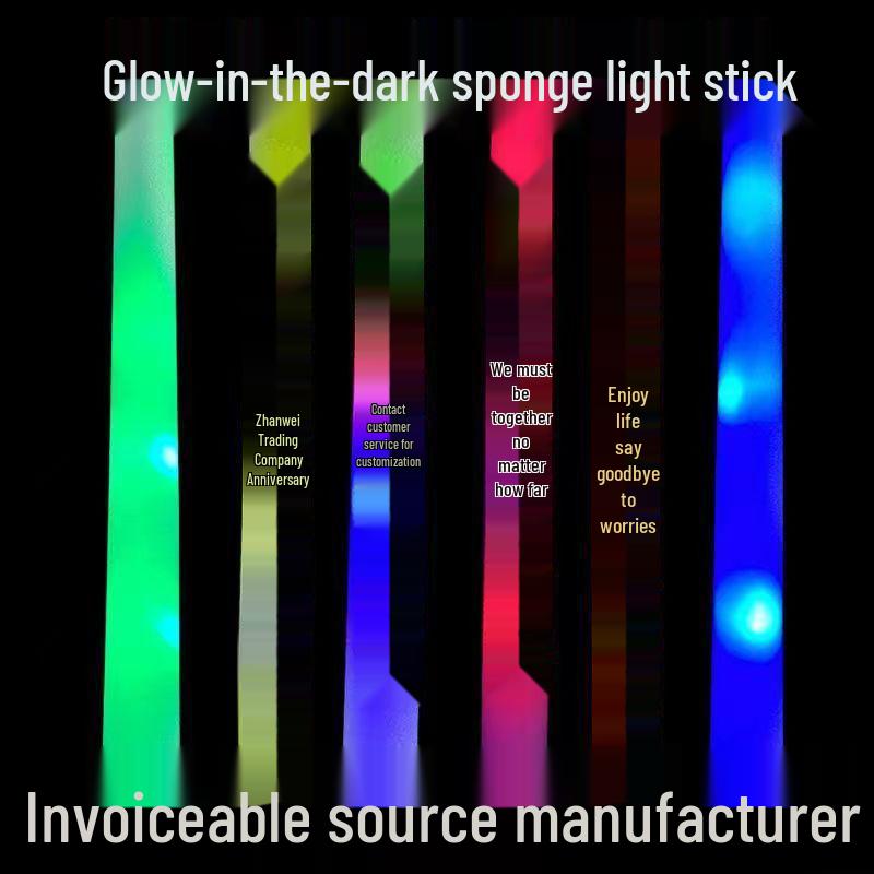 Seven-Color LED Glow Stick for Concerts and Events