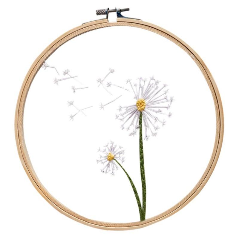 Сделай сам в китайском стиле 3D прозрачная пряжа вышивка ручная вышивка материал пакет + 20 см круглая вышитая рамка
