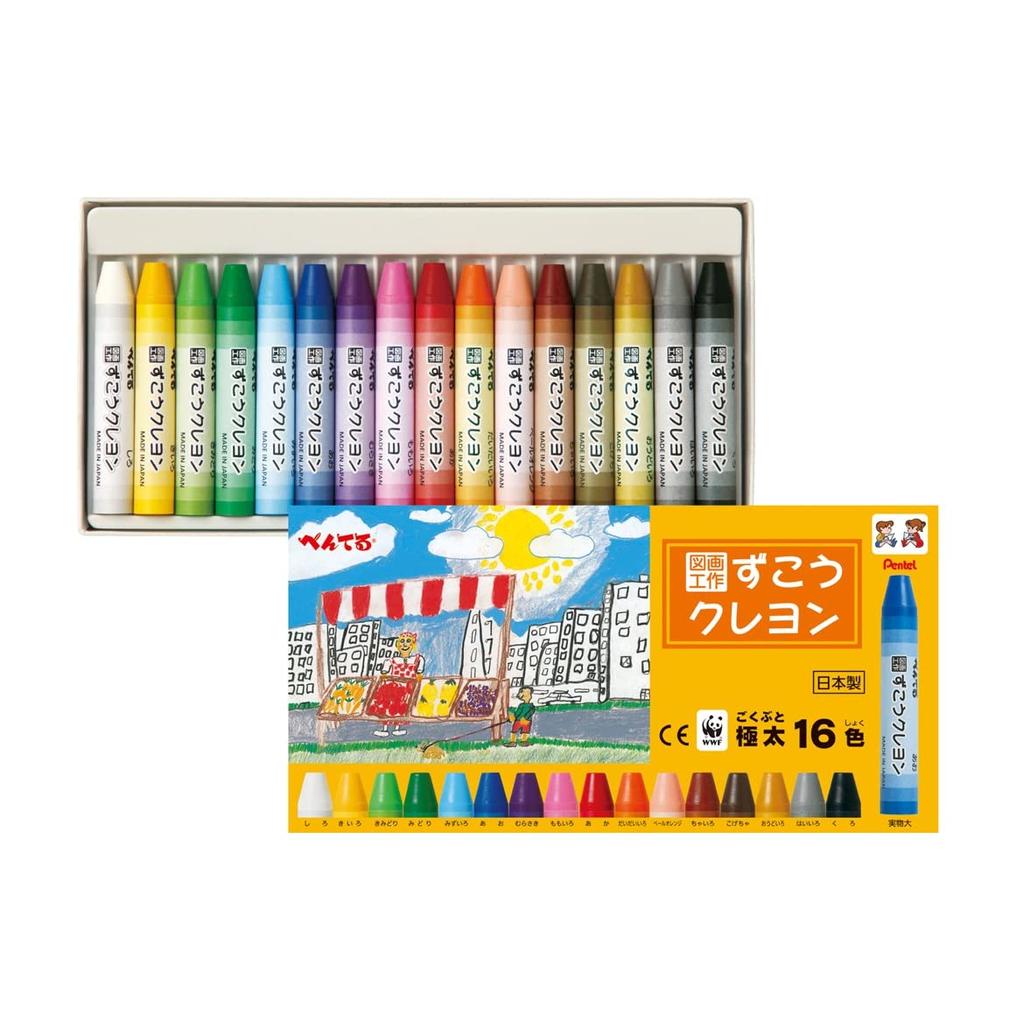 PENTEL Мелок Kou 16 цветов 1708