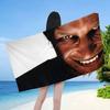 A-Aphex Twin Микрофибра С принтом Пляжное полотенце Альпинизм Йога Пляж Плавание Бег Впитывающее Мягкое полотенце