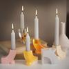 Силиконовая форма для подсвечника для DIY ароматерапевтических свечей Многоразовая Антипригарная Форма для изготовления свечей ручной работы Декоративная для дома Настольный Декор Подарки