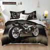 Комплект пододеяльника для кроссового мотоцикла 3D Гоночный Мотокросс Постельное белье Для Подростка Мотоциклиста Экстремальные Виды Спорта Полиэстеровый Пододеяльник
