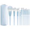 MSQ Makeup Brush 10-Piece Set Eyeshadow Cheek Concealer High-Quality Fiber Hair Super Soft Daily Popular Strong Powder Retention Tools Cosmetic Bag