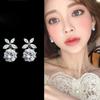 Needle Rhinestone Shiny Prevent Allergy Jewelry Dangle Drop Earrings Fashion Accessories Ear Studs
