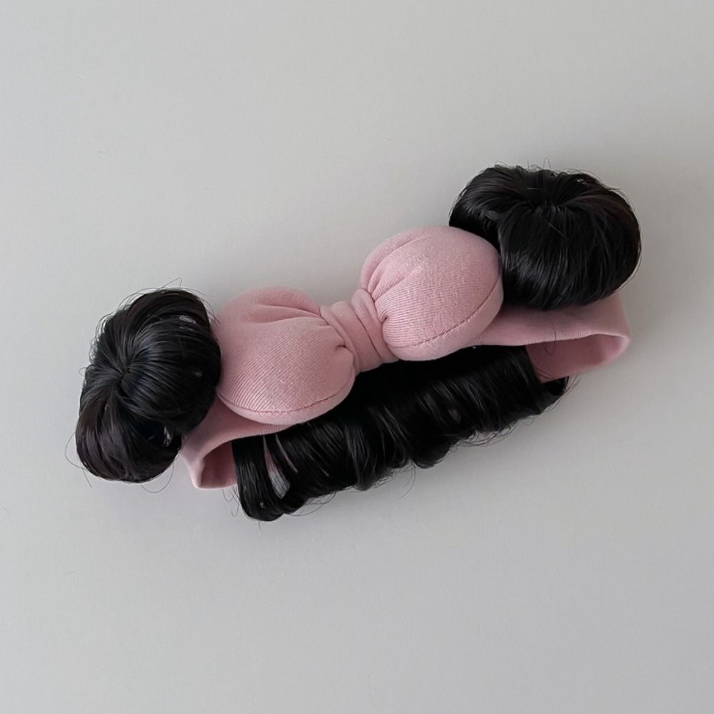 Милые детские резинки для волос парик хлопковые челки шиньоны повязка на голову детский накладной волос реквизит для фотосъемки