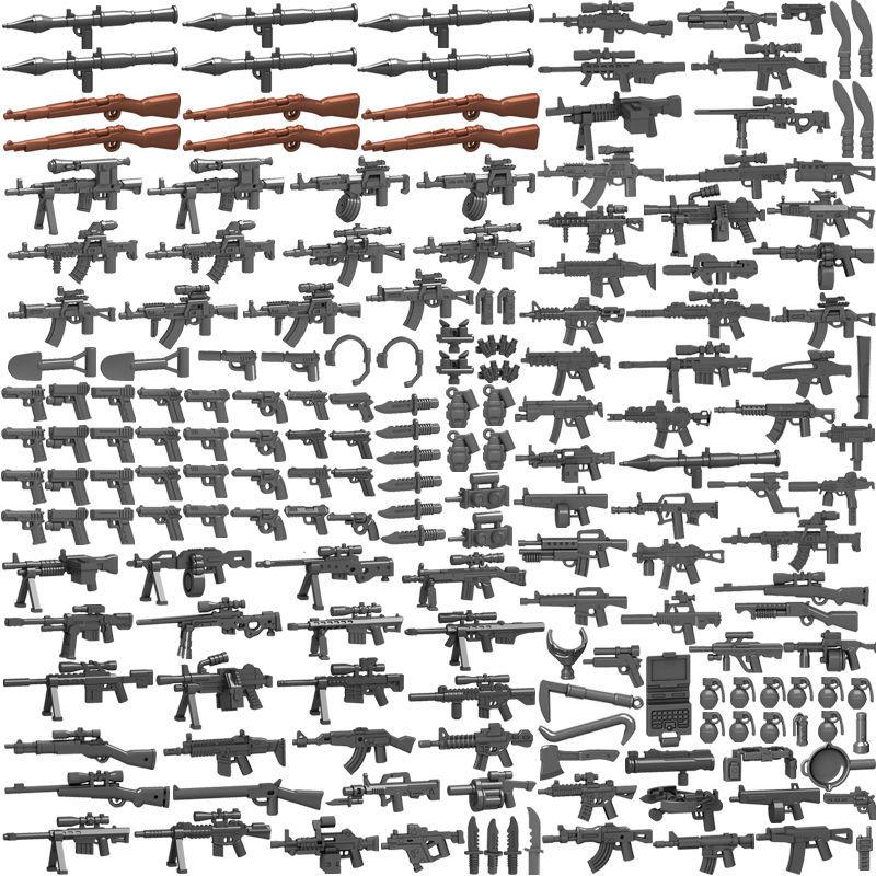 Compatible Building Block Military Gun Miniature Special Forces Assembly Boy Child Police Soldier