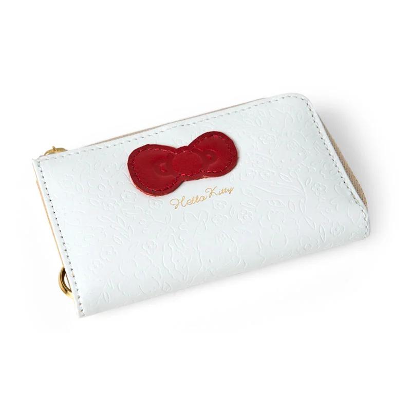 Sanrio Genuine Leather Key Case ( Small Flower ) White Japan NEW