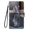 Милый Кото-Волк Узор Кошелек Флип-Кейсы Для iPhone 15 Pro Max 14 Plus 13 12 11 Pro Max Держатель для карт Подставка Чехол-Книга для Телефона