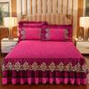 European Bed Sheet Set Royal Style Queen Sheets Velvet Thicken Lace Bed Skirt One Pc for Home Bedspread Cotton Bed Sheet