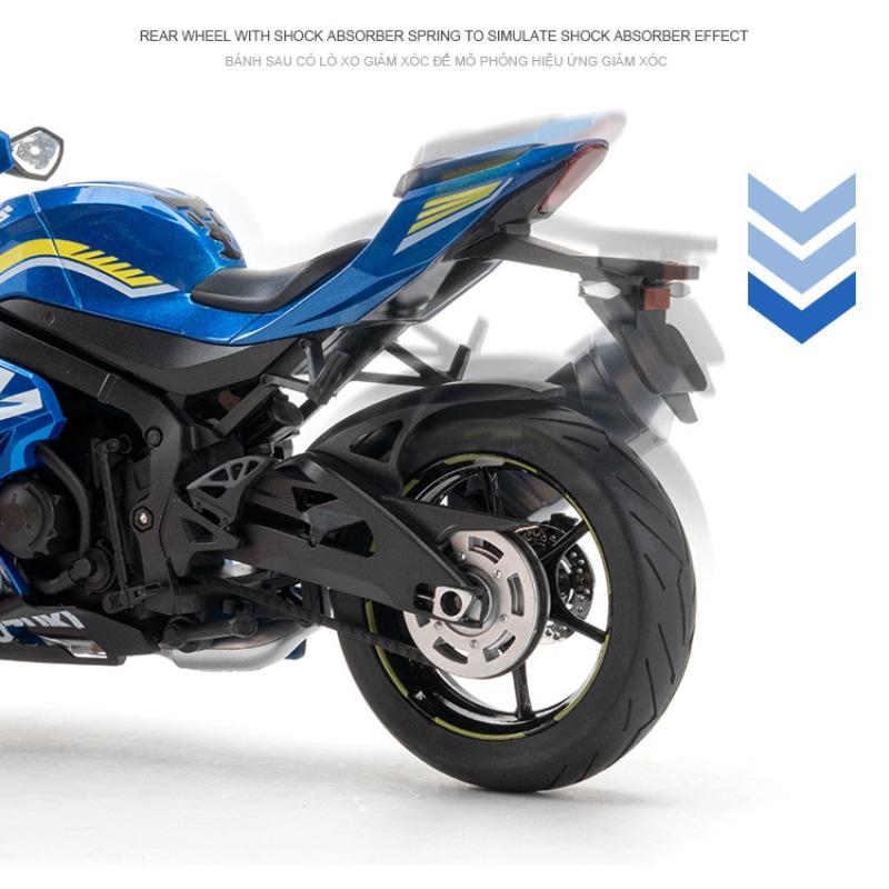 1/9 Suzuki GSX-1000R литой мотоцикл модель игрушки для мальчиков детские подарки