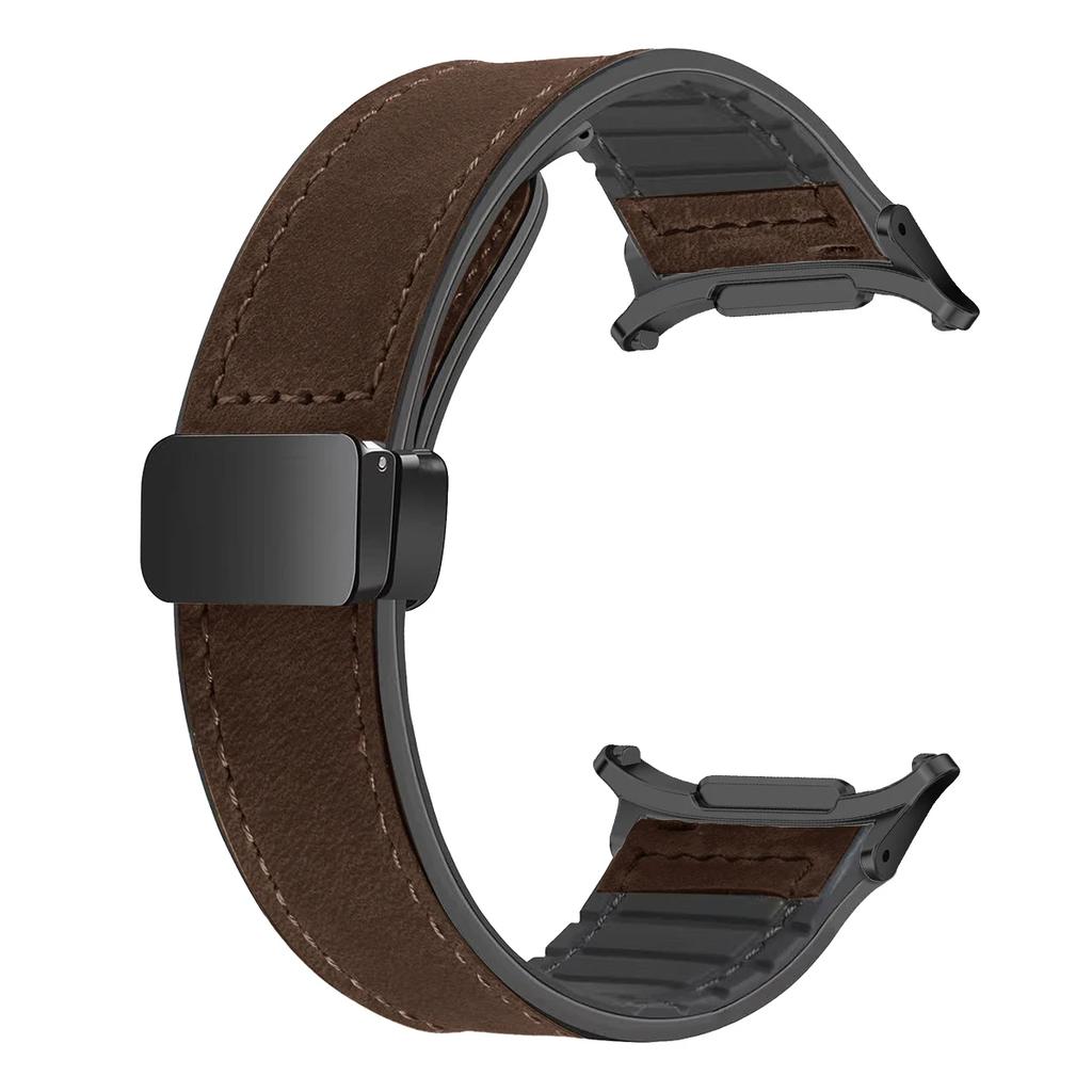 Магнитный Кожаный Силиконовый Ремешок Для Samsung Galaxy Watch Ultra 47мм Браслет На Запястье Спортивный Браслет Correa Band Ремешок Для Часов
