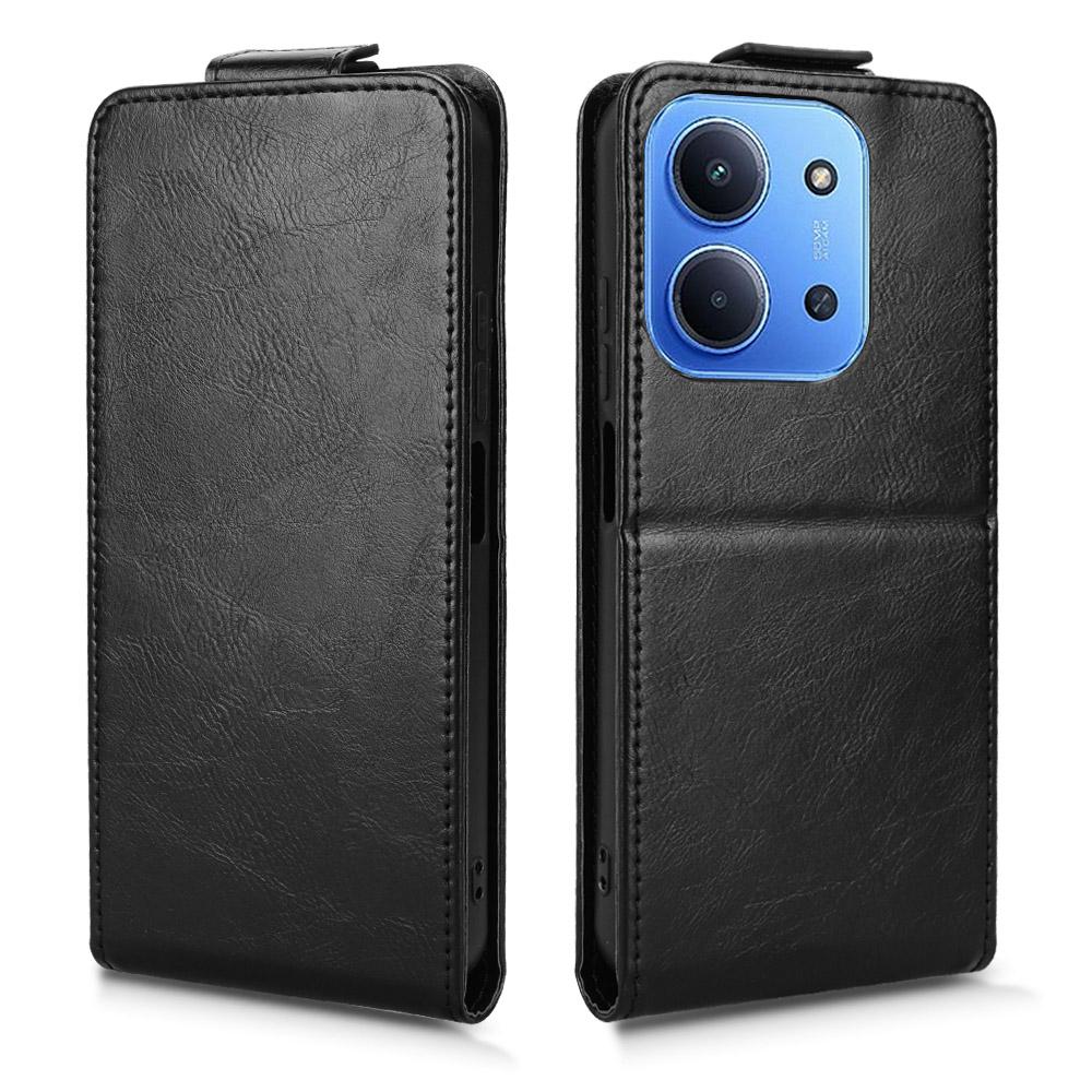 Для Xiaomi Redmi 15C 5G (США) (173мм)/15C 4G (США) (173мм) Подставка Чехол Магнитная застежка Вертикальный откидной Кожаный чехол для телефона с держателем для карт
