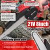 21V 8inch Portable Electric Pruning Saws Small Wood Splitting Chainsaw Brush Motor One-handed