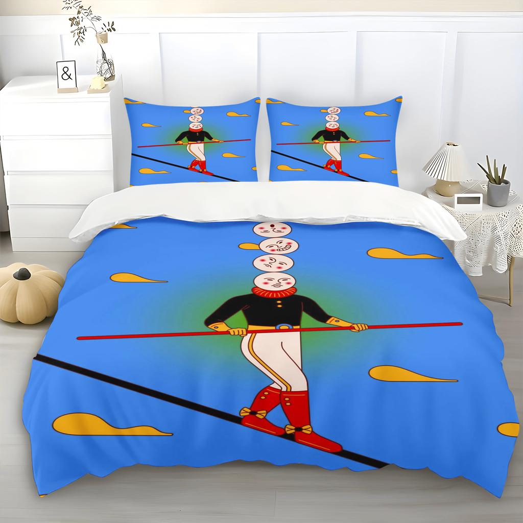 Duvet Cover Funny Patterns Cartoon Digital Printing Home Pillowcase Set Adult Bedroom Children Comforter Bedding