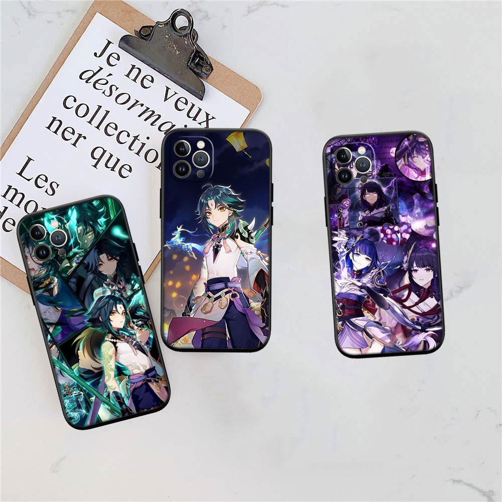 CJ61 Genshin Impact Cool Soft Shell Phone Case for Redmi Note 13 14 Pro+ Plus A3 A3X 13X 13C 13R 14S 14C 14R