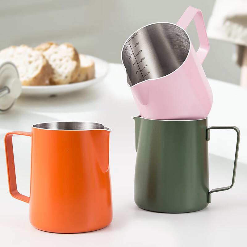 Shangqi Stainless Steel Coffee Milk Frothing Pitcher with Scale