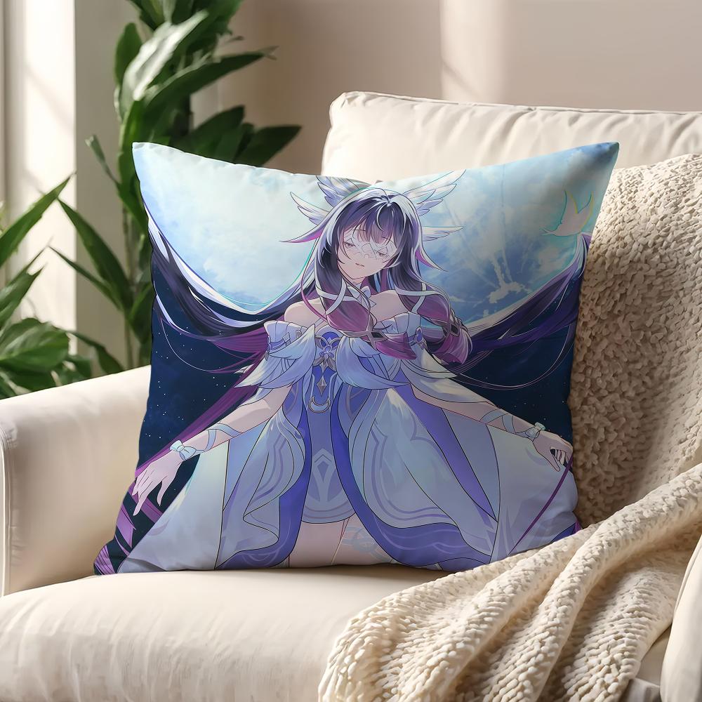 GGenshin Columbina Impact cushion cover For Pillow Printing Sofa Decoration Home Car Room Coffee Shop Office Nordic Simplicity