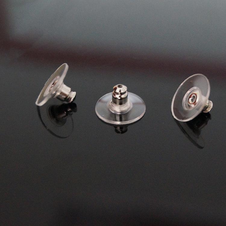 Lan Guang 12mm 1000Pcs Copper+Rubber Earring Stoppers Stopper Stud Supplies DIY Jewelry Findings Making Accessories