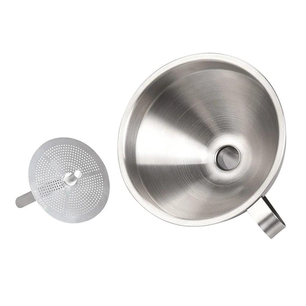 Spice Cooking Oil Filter Filter Funnel Wide Mouth Strainer For Filling Bottles Jars