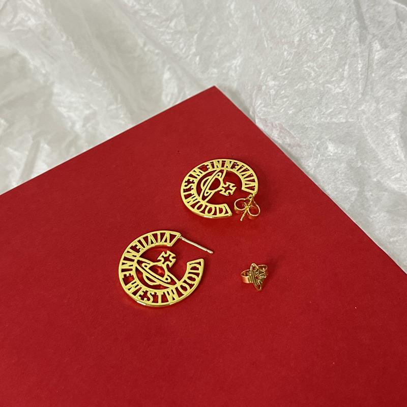 Трендовые серьги Westwood Hollow с надписью и Сатурном, женский подарок, модные