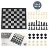 Andux Foldable Magnetic Chess Board Game Set Chess and Checkers 3212 2-In-1 CXYXQ-02 (L)