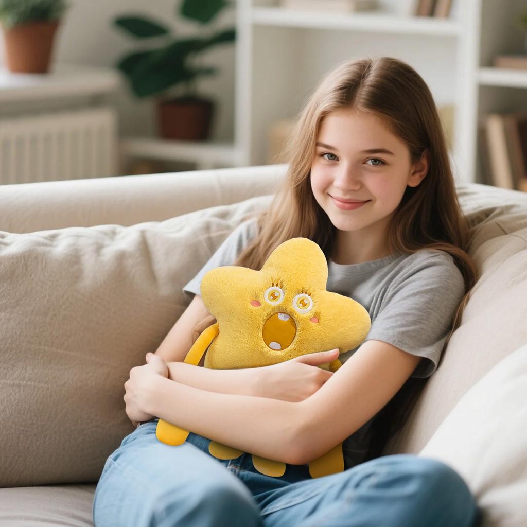 The Cute And Creative Star-Shaped Long-Legged Pillow Adds More Color To Your Life