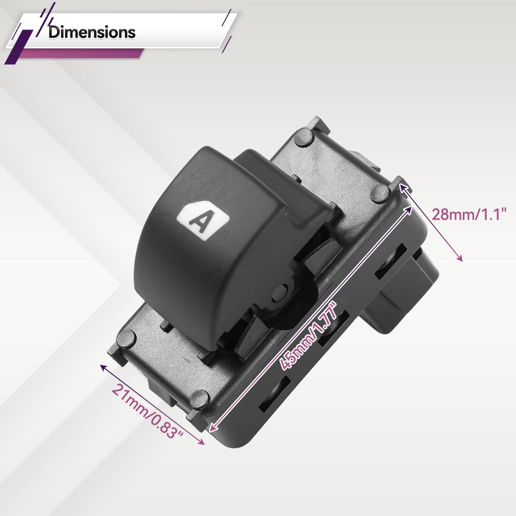Master Power Window Control Switch Button 6490.E3 6490E3 For Citroen C4 Berlingo Peugeot Partner Passenger Side 6490.HQ 6490HQ