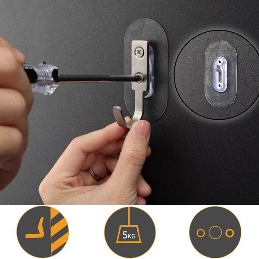 Wall Picture Hanger Strong Adhesive Poster Wall  Hook Adhesive Nails Screw Stickers Wall Hanger