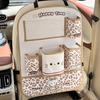 Car Back Seat Organizer Cute Cartoon Car Interior Storage Bag
