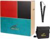 GECKO Cajon, Портативный Кахон - Двусторонний Дизайн | Тройные Звуки Бонго на Одной Стороне, Звук Кахона с Гитарными Струнами на Другой Стороне | Руками или Щеткой