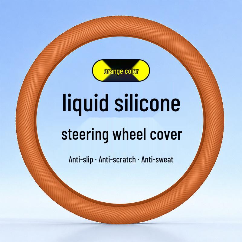 Universal Liquid Silicone Steering Wheel Cover - Soft, High Elasticity, Deformation Resistant