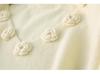 Silk Wool 3D Floral Patchwork Sweater: Women's Autumn/Winter Crochet Knitwear