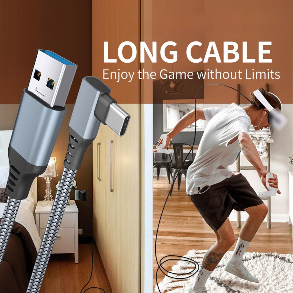 Кабель VR Link, высокоскоростная передача данных 5 Гбит/с, подходит для игр с гарнитурой виртуальной реальности VR