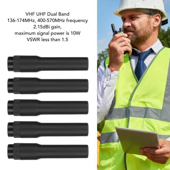 2-сторонняя радиостанция VHF UHF двухдиапазонная SMA Male Walkie Talkie для YAESU VX 160 VX 2R для BAOFENG UV3R для TYT набор из 5 предметов 