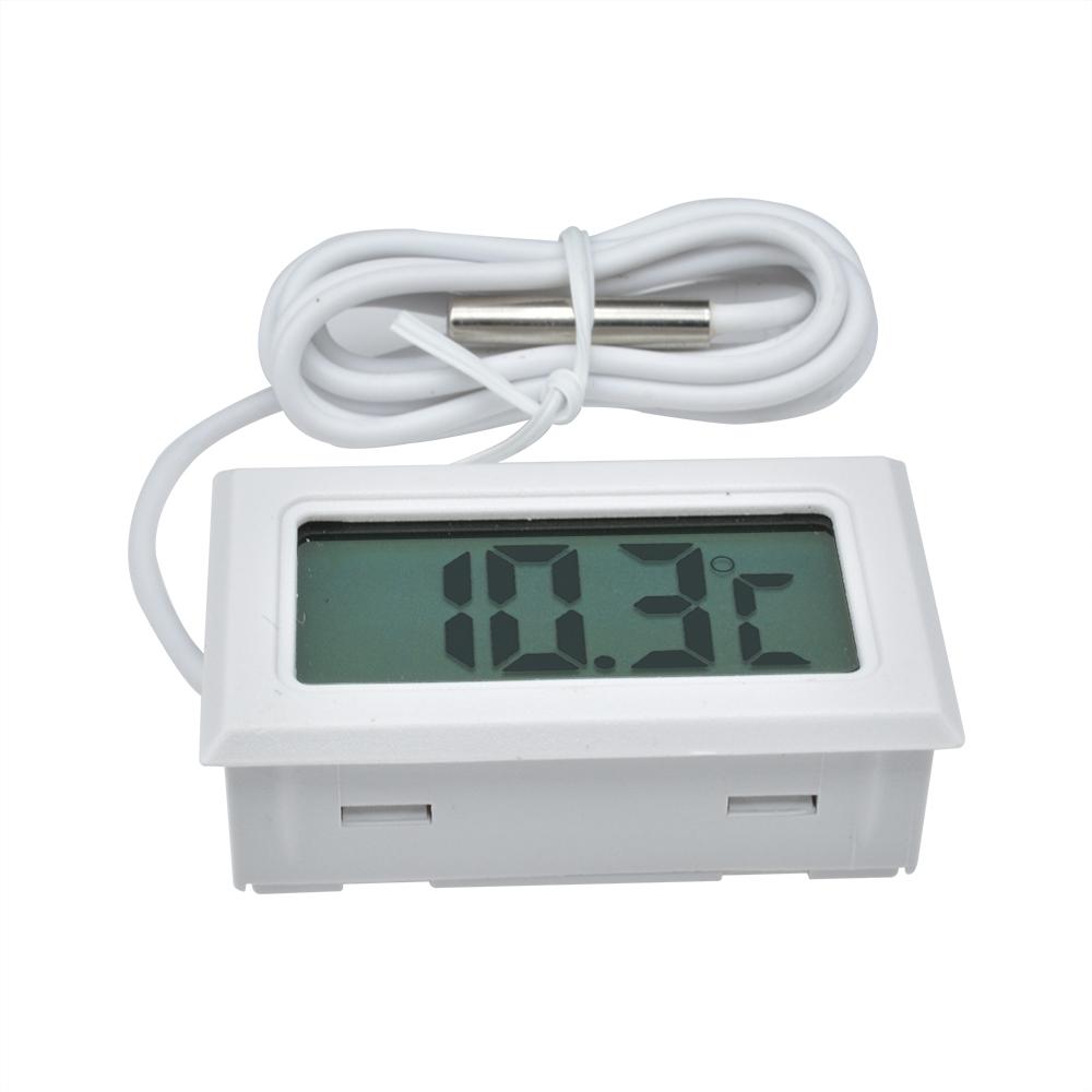 Mini Digital Thermometer -20°C to 110°C LCD Display with 1Meter NTC Sensor for Home Kitchen Refrigerator Temperature Monitoring
